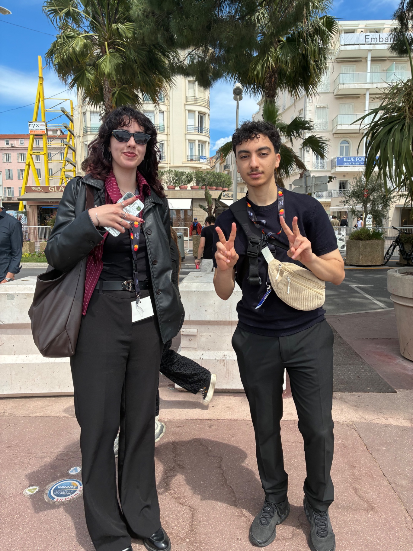Croisette, Cannes — jeunes professionnels accrédités du marché
