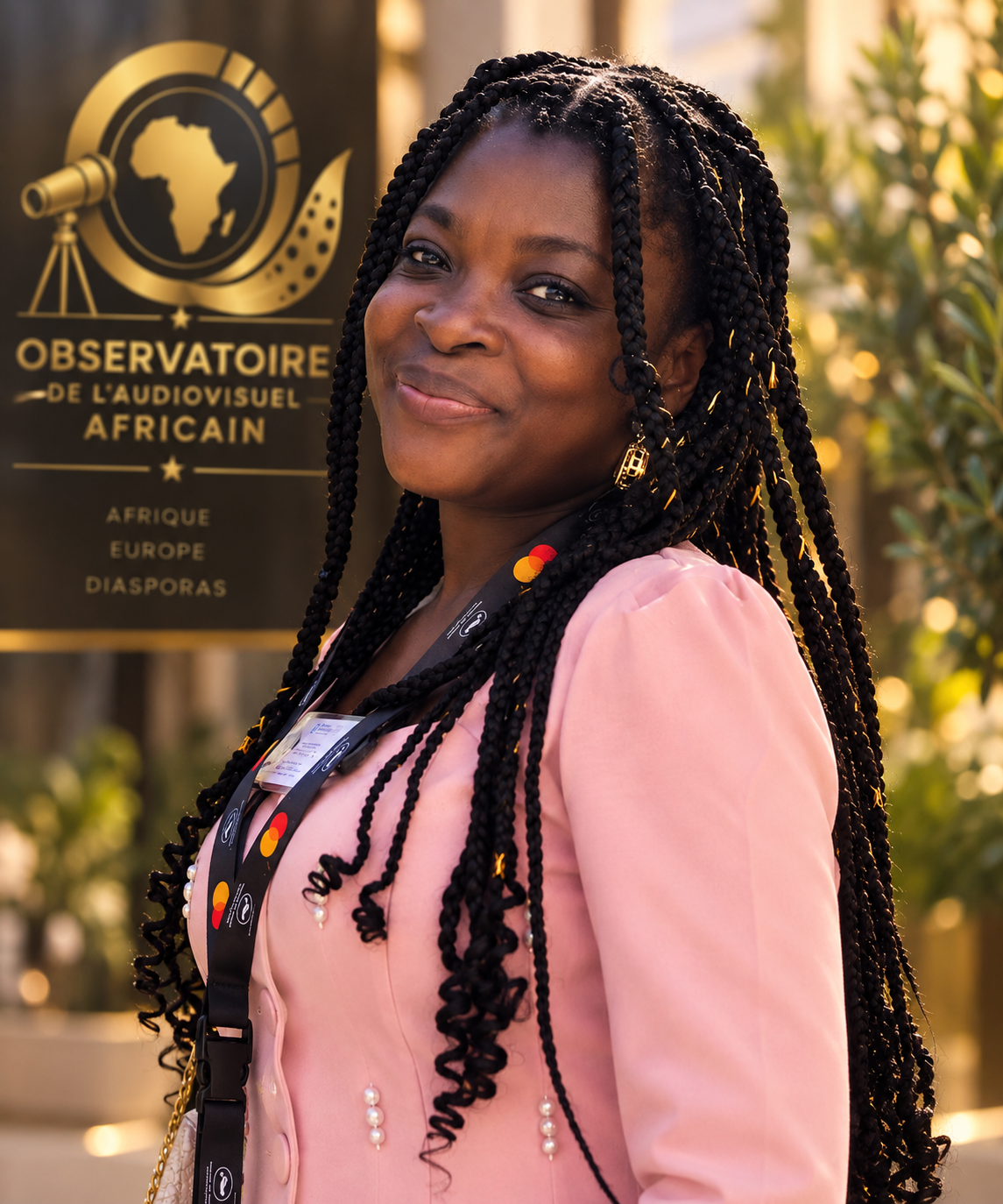 Portrait institutionnel de Tzipporah MAYALA, directrice de l'Observatoire de l'Audiovisuel Africain