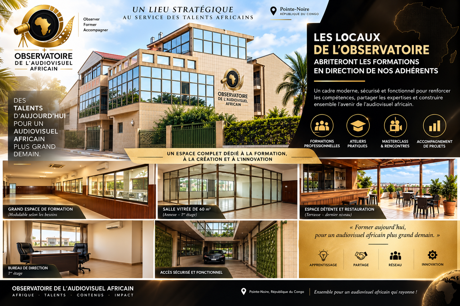 Bâtiment du Campus Afrique de Pointe-Noire